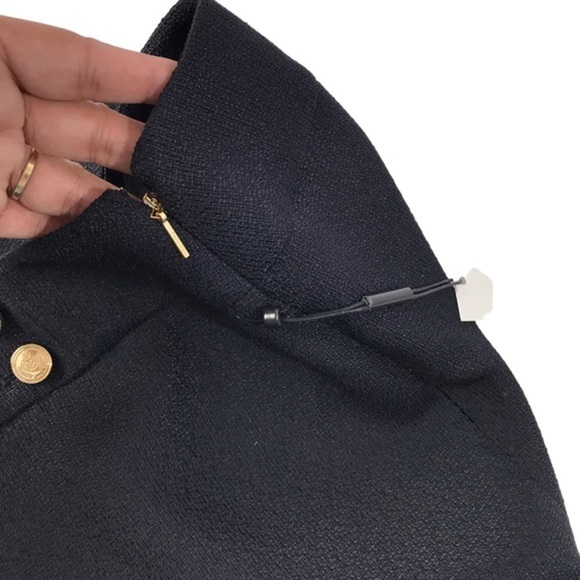 Calvin Klein button trim black pencil skirt women’s size 12 
Black textured - Picture 3 of 7